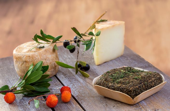 corsican-traditional-various-goat-cheese-with-arbitys-bayberry-s-on-picture-id896045350
